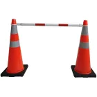 Poprzeczka teleskopowa na pachołki, barierka