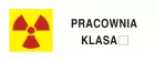 Pracownia z otwartymi źródłami promieniotwórczymi - znak bezpieczeństwa, ostrzegający, promieniowanie - KA011
