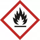 Produkt łatwopalny - znak piktogram GHS 02 CLP - LF002