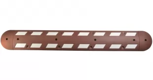 Próg drogowy podrzutowy, gumowy LONG 5,6cm czerwony