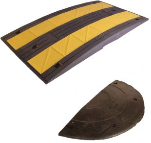 Próg zwalniający drogowy - liniowy, listwowy 5cm, najazd 90cm - U-16