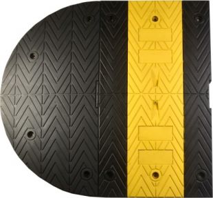 Próg zwalniający drogowy - liniowy, listwowy D5 Premium - odblaskowy gumowy 5cm U-16