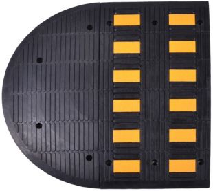 Próg zwalniający drogowy - liniowy, listwowy D7 - odblaskowy gumowy 7cm U-16