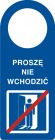 Proszę nie wchodzić - zawieszka na drzwi - TC005