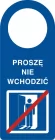 Proszę nie wchodzić - zawieszka na drzwi - TC005