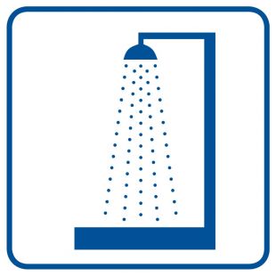 Prysznic - znak informacyjny - RA025