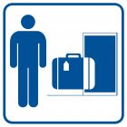 Przechowalnia bagażu 1 - znak informacyjny - RA001