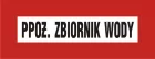 Przeciwpożarowy zbiornik wodny - znak przeciwpożarowy ppoż - BC106