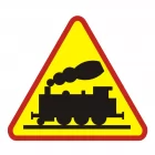 Przejazd kolejowy - znak PCV