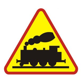 Przejazd kolejowy - znak PCV
