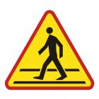 Przejście dla pieszych - znak PCV