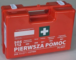 przenośna apteczka pierwszej pomocy z wyposażeniem