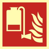 Przenośny aplikator piany - znak przeciwpożarowy ppoż - BAF010 - Oznakowanie dróg ewakuacyjnych, wyjść i prawidłowe znaki