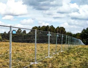 Przęsło ogrodzenia budowlanego - ażurowe standardowe