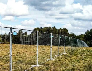Przęsło ogrodzenia budowlanego - ażurowe standardowe
