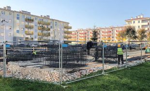 Przęsło ogrodzenia budowlanego - ażurowe standardowe