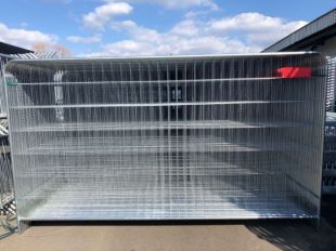 Przęsło ogrodzenia budowlanego - ażurowe zaokrąglone