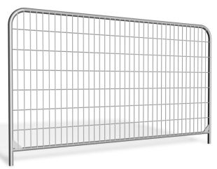 Przęsło ogrodzenia budowlanego - ażurowe zaokrąglone