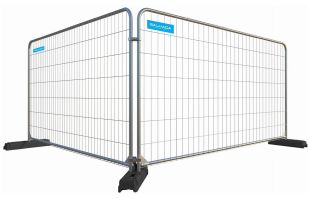 Przęsło ogrodzenia budowlanego - ażurowe zaokrąglone