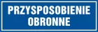 Przysposobienie obronne - znak informacyjny - PB150