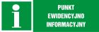 Punkt ewidencyjno-informatyczny - znak informujący - NA105