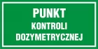 Punkt kontroli dozymetrycznej - znak, tablica wojskowa - NF018