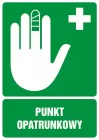 Punkt opatrunkowy - znak bhp informujący - GI007
