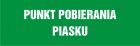 Punkt pobierania piasku - znak informujący - NA108