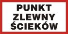 Punkt zlewny ścieków - znak informacyjny - PB110