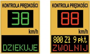 Radarowy wyświetlacz prędkości, radar drogowy MP-DP6
