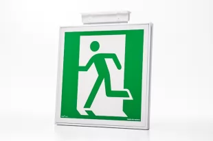 Ramka podstropowa dwustronna 20x20 - do znaków ewakuacyjnych