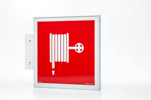 Ramka semaforowa dwustronna 15x15 - do znaków ewakuacyjnych