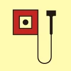 Ręczny przycisk instalacji wykrywczej - znak morski - FA004