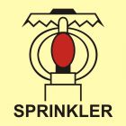 Rejon chroniony przez instalację tryskaczową - znak morski - FA041