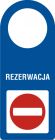 Rezerwacja - zawieszka na drzwi - TC010