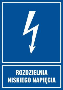 Rozdzielnia niskiego napięcia - znak elektryczny