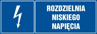 Rozdzielnia niskiego napięcia - znak elektryczny