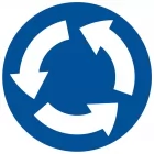 Ruch okrężny - znak PCV