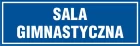 Sala gimnastyczna - znak informacyjny - PB045