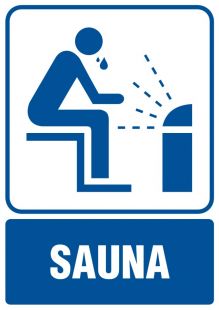 Sauna - znak informacyjny - RB001