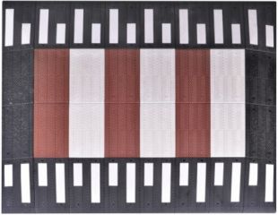 Segmentowy próg zwalniający płytowy drogowy gumowy 10cm U-16