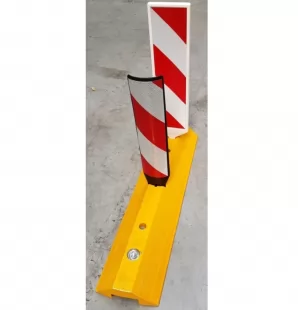 Separator drogowy liniowy ciągły U-25a rozdzielający pasy ruchu, szyna kierunkowa