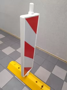 Separator drogowy liniowy ciągły U-25a rozdzielający pasy ruchu, szyna kierunkowa