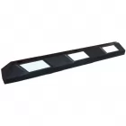 Separator, ogranicznik odbojnik parkingowy 120x15x10 cm - gumowy, biała taśma odblaskowa - Sep 01a Separator, ogranicznik odbojnik parkingowy 120x15x10 cm - gumowy, biała taśma odblaskowa