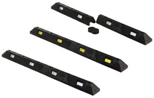 Separator, ogranicznik odbojnik parkingowy 175x15x12 cm - PCV, czarny B