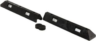 Separator, ogranicznik odbojnik parkingowy 175x15x12 cm - PCV, czarny B