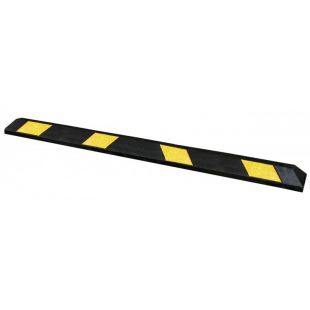 Separator, ogranicznik odbojnik parkingowy 180x15x10 cm - gumowy, czarno-żółty