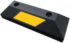 Separator, ogranicznik odbojnik parkingowy 44x15x10,5 cm - PCV, żółta taśma odblaskowa