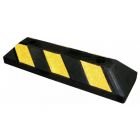 Separator, ogranicznik odbojnik parkingowy 55x15x10 cm - gumowy, czarno-żółty