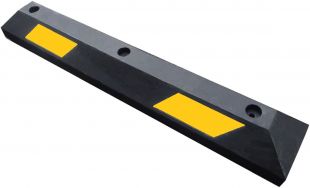 Separator, ogranicznik odbojnik parkingowy 90x15x10,5 cm - PCV, żółta taśma odblaskowa